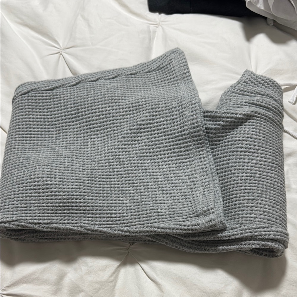 Aerie Gray Waffle Knit Pants